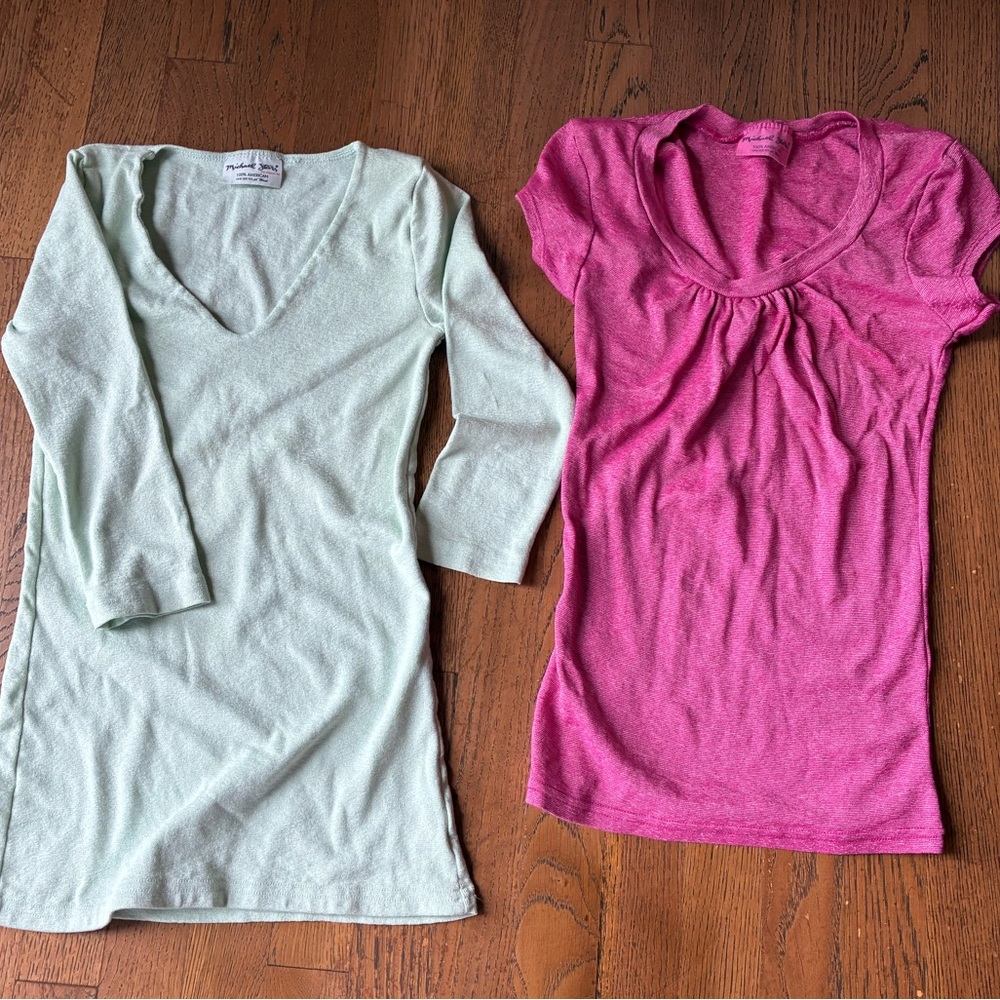 Michael Stars T shirt Lot 2 O/S +Gift